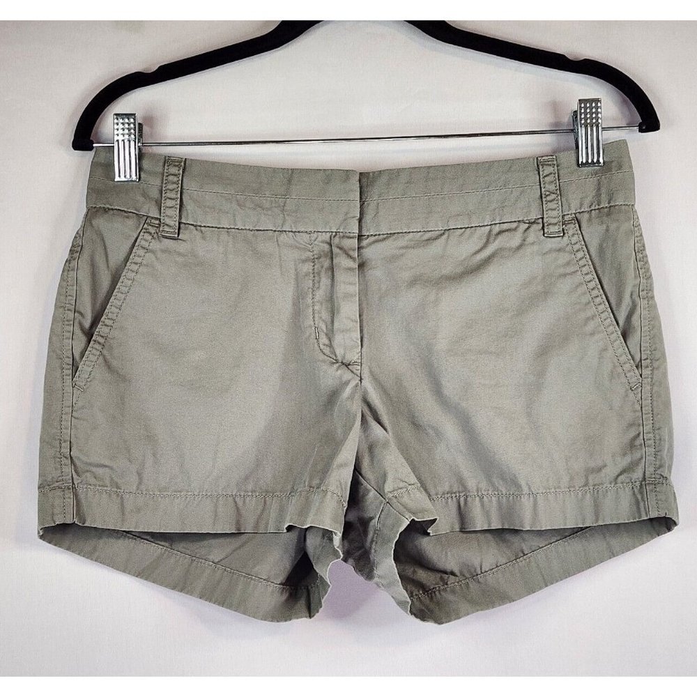 J Crew Shorts Womens 2 Gray Low Rise‎ Broken In Chino Style Shorts